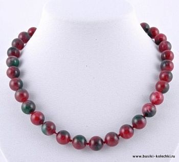 Бусы имитация Турмалина  " Классика №12" арт. НТУ-1(12)-48-1
