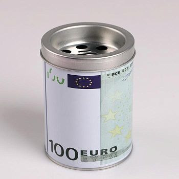 Пепельница "Euro" 7.7х10.2 см, микс