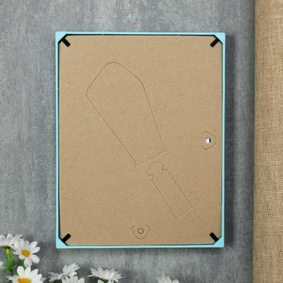 Фоторамка пластик L-2 15х21 см, голубой, с небьющимся стеклом