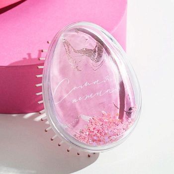 Расчёска-шейкер «Золото» 9 х 6.5 х4.5 см