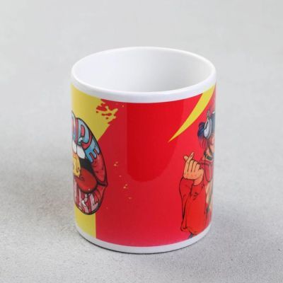 Кружка с сублимацией  "Dope girl" рот, 320 мл