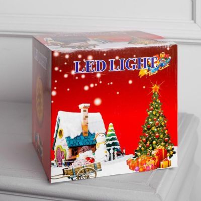 Светодиодная фигура «Ёжик» 18 см, пластик, 220 В, свечение зелёное