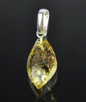 Кулон Янтарь "Золотой дождь" арт.ЯК-553