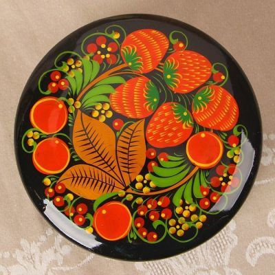 Коробка «Ягодка», большая, 15×8 см, хохлома