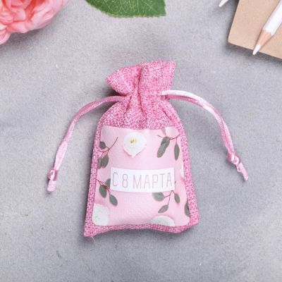 Мешочек с пожеланиями «Белые розы»