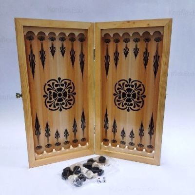 Нарды + шашки "Конь на закате" (50 х 25 х 4 см)