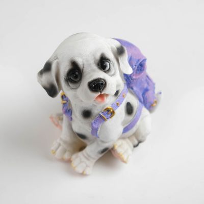 Копилка "Щенок долматинец с рюкзаком" 15,5 см.