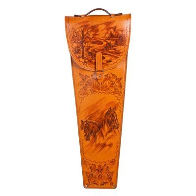 Шампуры подарочные 6 шт. в колчане из натуральной кожи