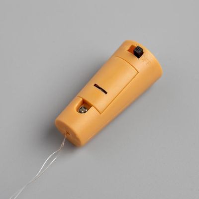 Гирлянда «Нить» 1 м роса с пробкой, IP20, серебристая нить, 10 LED, свечение белое, LR44х3