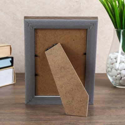 Фоторамка пластик 10х15 см "Базиль" моккачино с золотым обрамлением 19х14 см