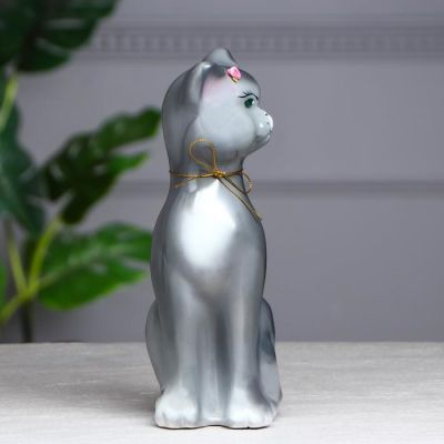 Копилка "Даша" глянец, серая, микс