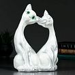 Фигура "Две кошки" 32х23см  белая