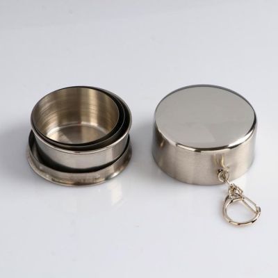 Складной стакан "Аларо" с карабином 100 мл, d=5 см