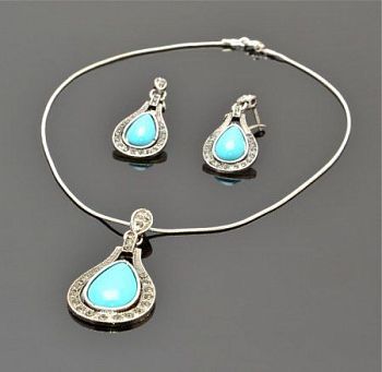 Комплект им. бирюза "Адриана" арт.КП079