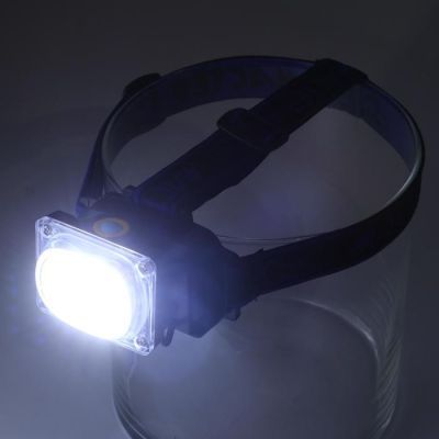 Фонарь налобный аккумуляторный "Мастер К." 5 Вт, 1200 мАч, 200 лм, USB, 8.5х6х6 см микс