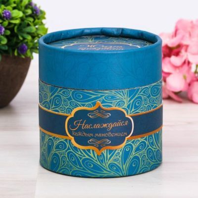 Растущая трава в тубусе «Наслаждайся каждым мгновением»