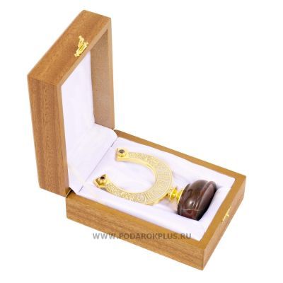 Подкова "На счастье" малая камень яшма