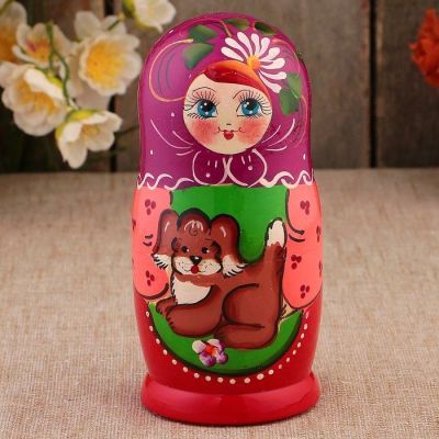 Матрёшка «Подворье», собачка, 5 кукольная, 15 см