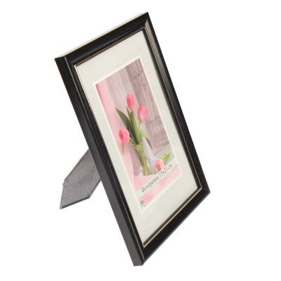 Фоторамка для фото 15х21 см Simple чёрная с золотистым тиснением