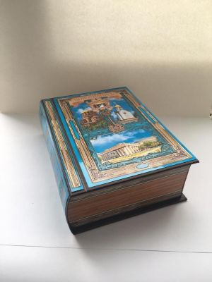 Книга-шкатулка "Новосибирск - коллаж" (21 х 13 х 5 см)