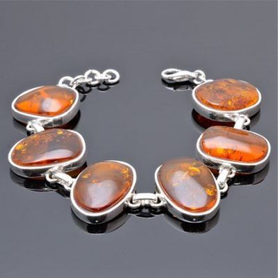 Браслет Янтарь "Осеннее танго" арт.ЯК-1418