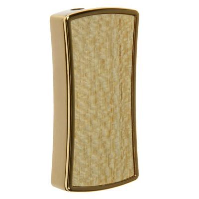 Зажигалка газовая, с вогнутыми боками, декоративная вставка, микс, 3х6.5 см