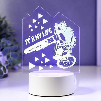 Светильник "Мото" LED RGB от сети 9,5х12х18,5 см