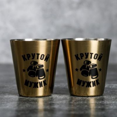 Набор "Крутой мужик", карты 36 шт., домино, стопки 30 мл 2 шт., кости игральные 4 шт.