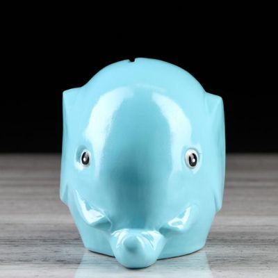 Копилка "Слоник", глянец, 12 см, микс