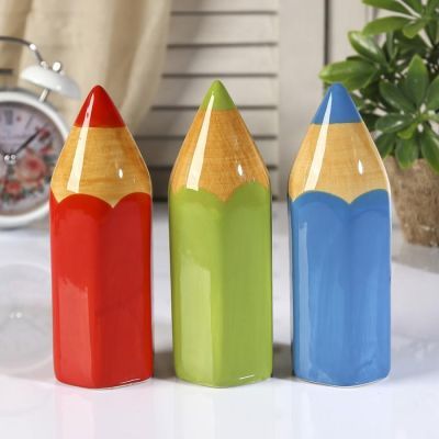 Копилка керамика "Цветной карандаш" МИКС 16х5,4х5,4 см