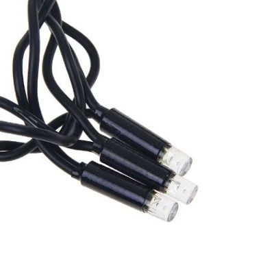 Гирлянда "Дождь" уличная (УМС, ш:2 м, В:3 м, нить темная, зелёный)