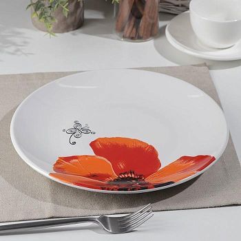 Тарелка «Мак кавказа», d=26 см