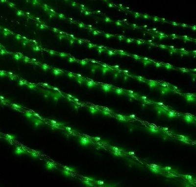 Гирлянда "Дождь" уличная (Ш:2 м, В:3 м, LED 800 шт., нить силикон, зеленый)
