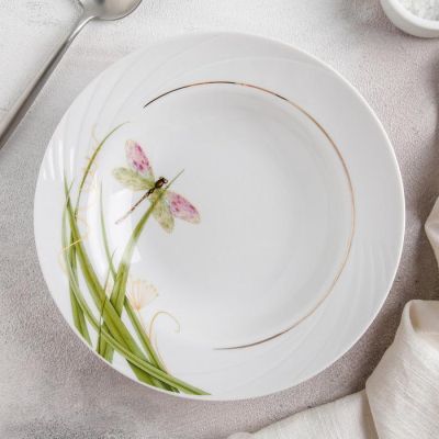 Тарелка глубокая «Стрекоза», 20 см, 230 мл