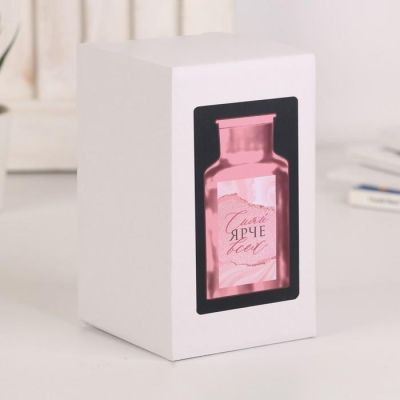 Ваза стеклянная «Сияй», 12.3 х 6.5 х 6.5 см