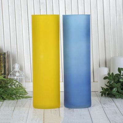 Ваза "Трубка" матов. 35см МИКС