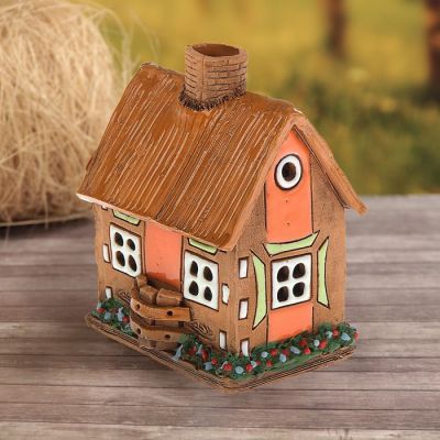 Аромалампа Домик «Хижина», 10 см, ручная работа  микс