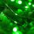 Гирлянда «Нить» 20 м роса, IP44, серебристая нить, 200 LED, свечение зелёное, 2 режима, солнечная батарея