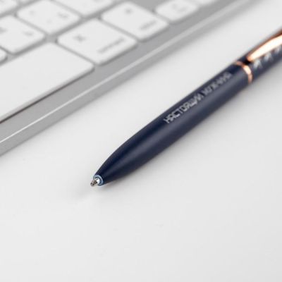 Ручка металл в подарочном тубусе «23.02», синяя паста, 1.0 мм