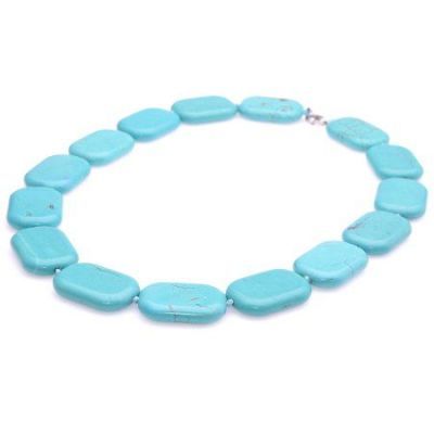 Бусы прес.Бирюза "Нуара" арт.ПБР-15(20-29)-48-3