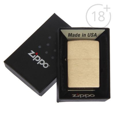 Зажигалка ZIPPO 204B с покрытием Brushed Brass