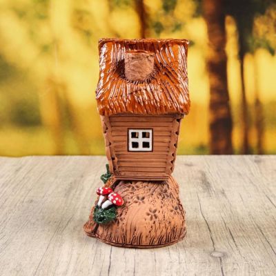 Аромалампа Домик «Лесная изба», малая, ручная работа, микс 9 см