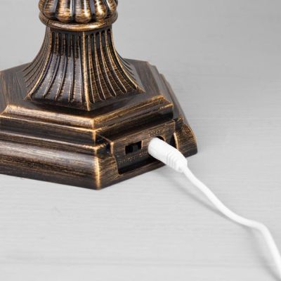 Светодиодная фигура «Дед Мороз с подарками» 13 × 30 × 13 см, металл, батарейки ААх3 (не в комплекте), свечение тёплое белое