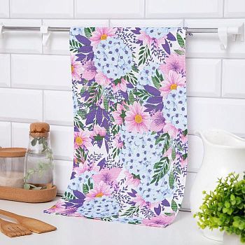 Полотенце Доляна «Весна» 25х50 см, 100% хл., вафельное полотно 160 г/м2