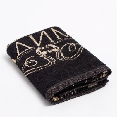 Полотенце именное махровое Этель "Владимир" чёрный, 50х90см, 100% хлопок, 420гр/м2