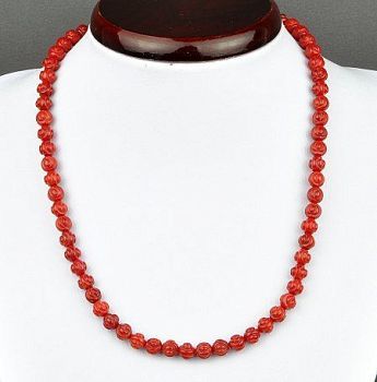 Бусы Коралл "Красная Роза" арт.П2763