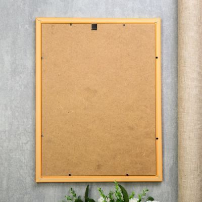 Фоторамка пластик 30х40 "Золотые полосы на карамельном" 42,8х32,8х1 см