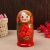 Матрёшка 5-ти кукольная "Галя" оранжевая , 17-18см, ручная роспись.