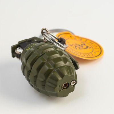 Зажигалка "Лимонка", с кремнием, газ