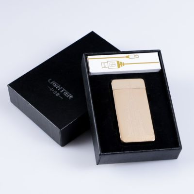 Зажигалка электронная "Небоскреб" в подарочной коробке, USB, дуговая, 3.5х7 см